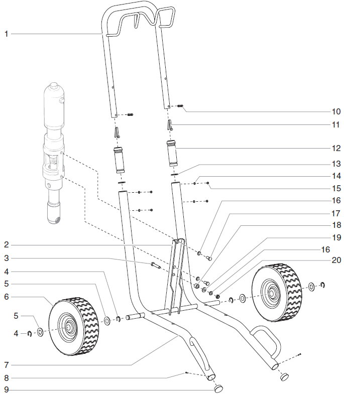 PowrTwin 6900XLT Cart Assembly Parts